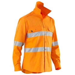 ELEVEN Workwear AEROCOOL Hi-Vis Perforated 3M™ 'Hoop' Taped L/S Shirt