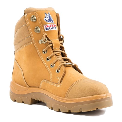steel toe boots lace up