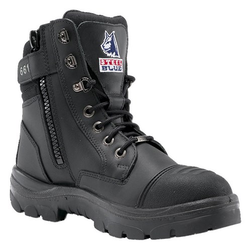 Steel Blue Southern Cross® Zip Steel Toe Scuff Cap Safety Boots 312661