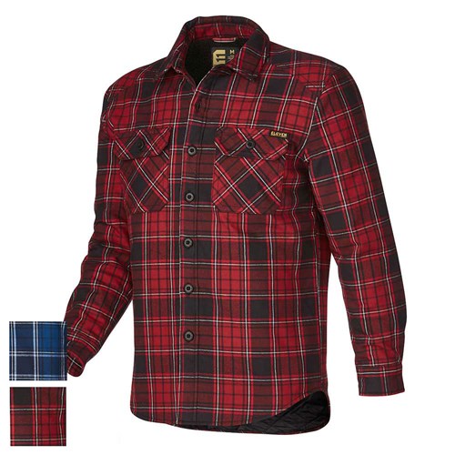 Workwear Quilted Flannel Shirt Jacket Adult Medium Red Blue Plaid Wolverine