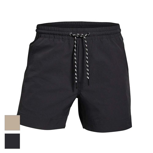 Buy ESTILO Black Elastic Waist Cuffed Shorts 2024 Online