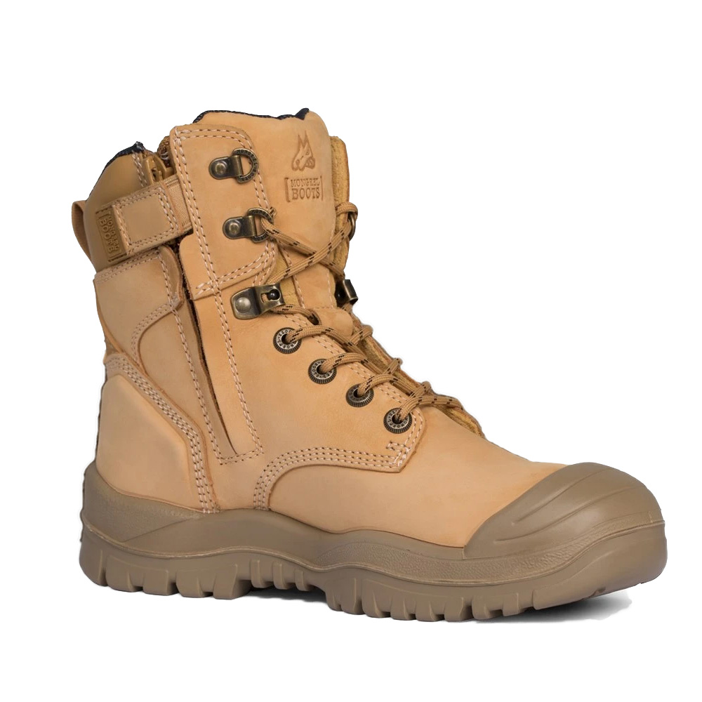 Mongrel High Ankle Zip Safety Boots w/ Scuff Cap