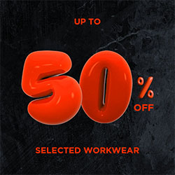 WORKWEAR - UP TO 50% OFF