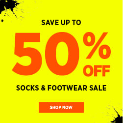 SOCKS & FOOTWEAR - UP TO 50% OFF