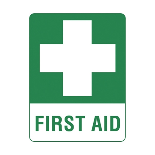 First Aid Vinyl Sticker 250 x 180mm